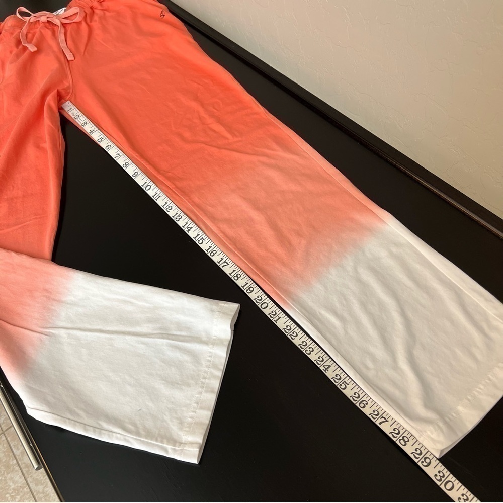 Seed to Style Organic cotton ombre lounge pants, straight leg, orange, size XXS - Picture 12 of 13